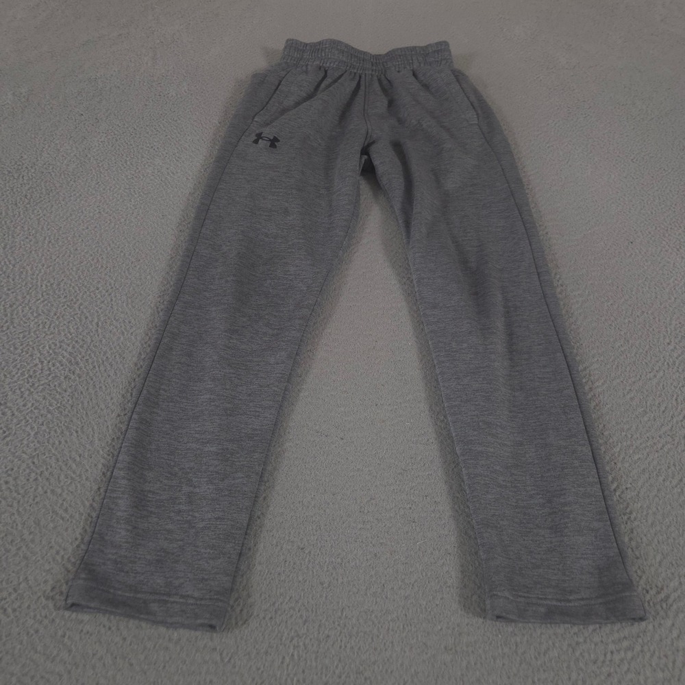 Under Armour Sweatpants Mens Small Gray Straight Leg Armour Fleece Twist Pants